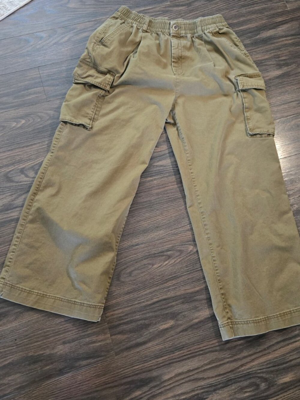 OLD NAVY 90s Grunge/Cargo Khaki Wide Leg Chino's SIZE L